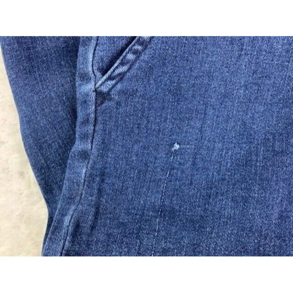Universal Thread Size 4 Womens Bib Overalls Jean Denim Stretch Med Wash Tie Belt